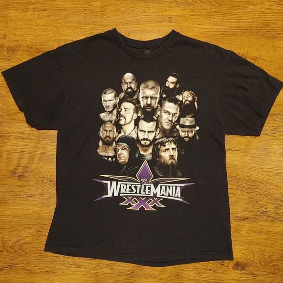 WrestleMania XXX 30 2014 shirt Batista Brock Lesnar Hulk Hogan The Undertaker 💪 - Picture 1 of 5